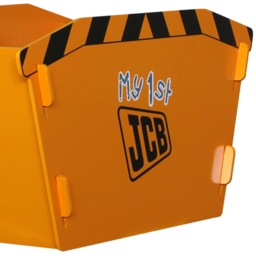 JCB - Children's Digger Skip Toybox - Yellow/Black - Wooden - Happy Beds - thumbnail 5