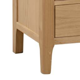 Cotswold - 3 Drawer Bedside Table - Oak - Wooden - Happy Beds - thumbnail 5