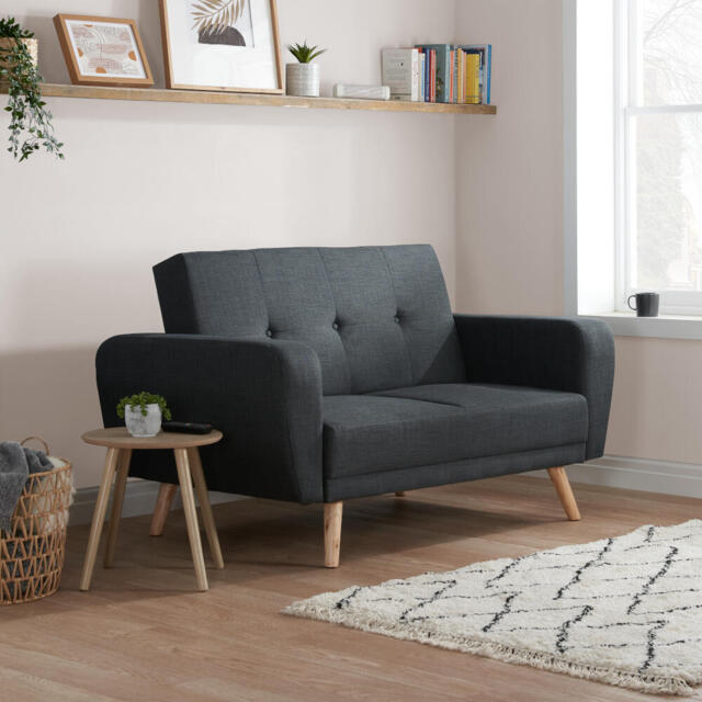 Farrow - 2 Seater Sofa Bed - Grey - Fabric - Happy Beds - image 1