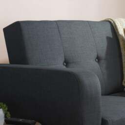 Farrow - 2 Seater Sofa Bed - Grey - Fabric - Happy Beds - thumbnail 3
