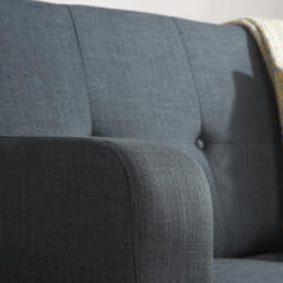 Farrow - 2 Seater Sofa Bed - Grey - Fabric - Happy Beds - thumbnail 4