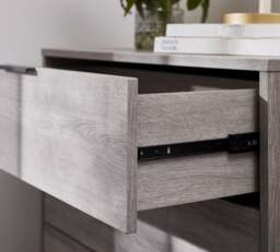 Bali - 4 Drawer Chest - Oak - Wooden - Happy Beds - thumbnail 5