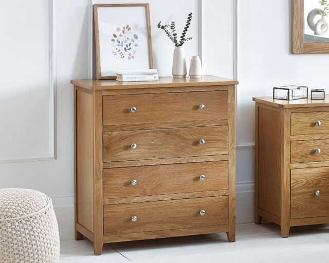 Mallory - 4 Drawer Chest - Oak - Wood - image 1