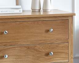 Mallory - 4 Drawer Chest - Oak - Wood - thumbnail 3