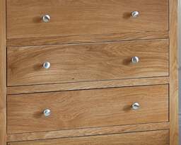 Mallory - 4 Drawer Chest - Oak - Wood - thumbnail 2