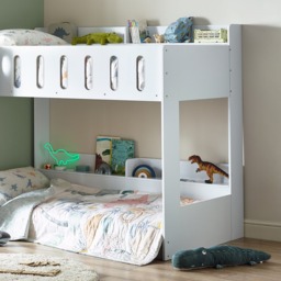 Vision - Single - Bunk Bed with Shelves - White - Wooden - 3ft - thumbnail 4