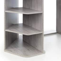Orbit - Corner Gaming Desk - Grey Oak - Wooden - Happy Beds - thumbnail 3