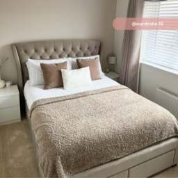 Newton - King Size - 4-Drawer Storage Bed - Neutral Stone - Velvet - 5ft - Happy Beds - thumbnail 4