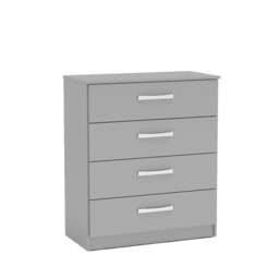 Lynx - 4 Drawer Chest - Grey - Wooden - Happy Beds - thumbnail 5