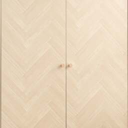 Herringford – 2 Door 1 Drawer Wardrobe - Oak – Wooden – Happy Beds - thumbnail 6