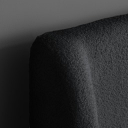 Halfden - Double - Boucle Winged Wooden Ottoman Storage Bed - Grey - Boucle Fabric - 4ft6 - thumbnail 4