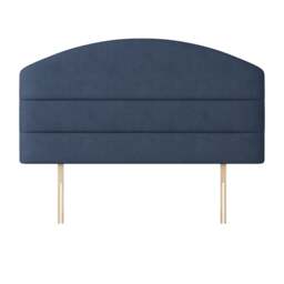 Dudley - Double - Lined Headboard - Dark Blue - Fabric - 4ft6 - Happy Beds - thumbnail 5