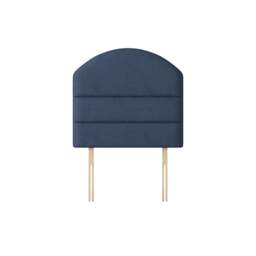 Dudley - Double - Lined Headboard - Dark Blue - Fabric - 4ft6 - Happy Beds - thumbnail 3