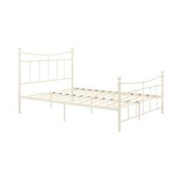 Emily - Double - Metal Bed - Cream White - Metal - 4ft6 - Happy Beds - thumbnail 8