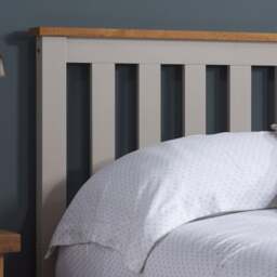 Phoenix - Double - Ottoman Storage Bed - Light Grey - Wooden - Double - Happy Beds - thumbnail 5