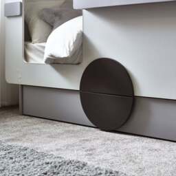 Tourer - Single - Caravan Shaped Kids Bed with Shelving and Underbed Drawer - Grey/White - Wooden - 3ft - Happy Beds - thumbnail 6