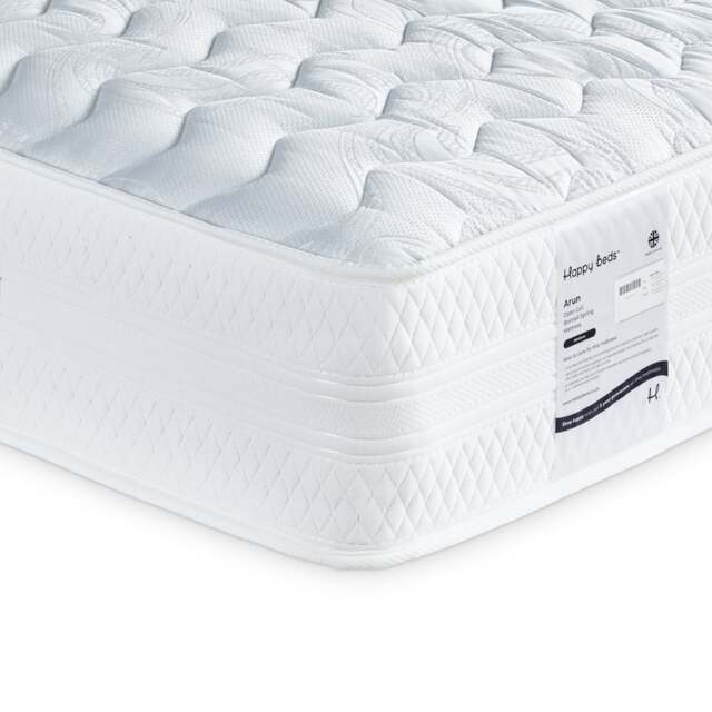 Arun - Double - Open Coil Spring Semi-Orthopaedic Mattress - Fabric - 4ft6 - image 1