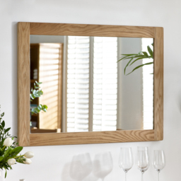 Mallory - Wall Mirror - Oak - Wooden
