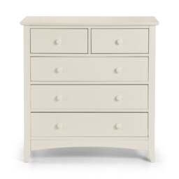 Cameo - 3+2 Drawer Chest - Stone White - Wooden - Happy Beds - thumbnail 6
