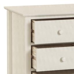 Cameo - 3+2 Drawer Chest - Stone White - Wooden - Happy Beds - thumbnail 3