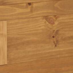 Corona - Double Chunky Pine Wooden Bed Frame - High Foot End - Waxed - Black Stud Detail - 4ft6 - Happy Beds - thumbnail 8