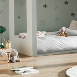 Gaia - Single - Storage Bunk Bed with Cupboards - White/Silver - Wooden - 3ft - thumbnail 4