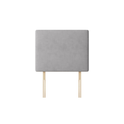 Cornell - King Size - Plain Headboard - Light Grey - Fabric - 5ft - Happy Beds - thumbnail 3