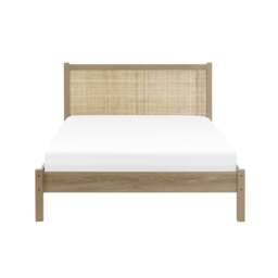 Padstow - Double - Rattan Bed - Oak - Wooden - 4ft6 - Happy Beds - thumbnail 6