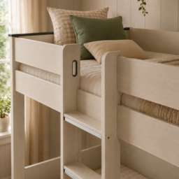 Celeste - Single - Bunk Bed with Two Underbed Drawers - Off-White - Wooden - 3ft - thumbnail 2