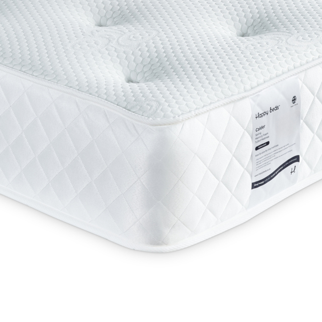 Calder - Double - Spring Memory Foam Tufted Mattress - Fabric - 4ft6 - image 1