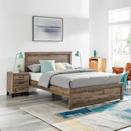 Rodley - King Size - Bed - Oak - Wood - 5ft - Happy Beds - thumbnail 1