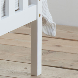 Oxford - Single - Low Foot End Bed - White - Wooden - 3ft - Happy Beds - thumbnail 7