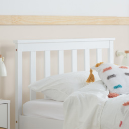 Oxford - Single - Low Foot End Bed - White - Wooden - 3ft - Happy Beds - thumbnail 4