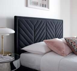 Sherlock - Super King Size - Side-Opening Ottoman Storage Electric TV Bed - Dark Grey - Velvet - 6ft - Happy Beds - thumbnail 4
