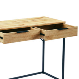 Bali - Dressing Table Desk - Oak - Wooden - Happy Beds - thumbnail 3