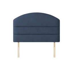 Dudley - Super King Size - Lined Headboard - Dark Blue - Fabric - 6ft - Happy Beds
