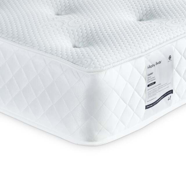 Calder - Small Double - Spring Memory Foam Tufted Mattress - Fabric - 4ft - image 1