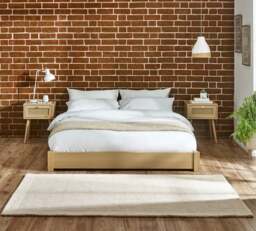 Marston – King Size – Platform Bed – Oak– Wooden – 5ft - Happy Beds - thumbnail 2