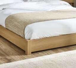Marston – King Size – Platform Bed – Oak– Wooden – 5ft - Happy Beds - thumbnail 4