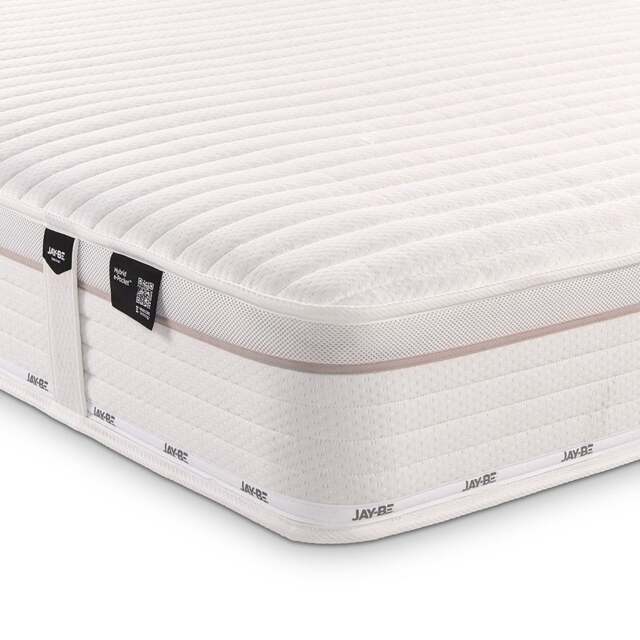 Jay-Be - TrueCore - Small Double - 2000 e-Pocket Hybrid Mattress - Fabric - Vacuum Packed - 4ft - Happy Beds - image 1