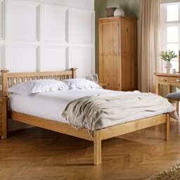 Woburn - King Size - Oak - Wood - 5ft - Happy Beds - thumbnail 1