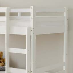 Durham - Single - Kids Bunk Bed - White - Wood - 3ft - Happy Beds - thumbnail 4