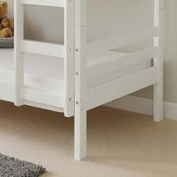 Durham - Single - Kids Bunk Bed - White - Wood - 3ft - Happy Beds - thumbnail 5