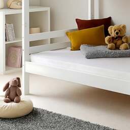 Durham - Single - Kids Bunk Bed - White - Wood - 3ft - Happy Beds - thumbnail 3