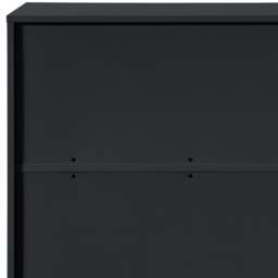 Oslo - 3 Drawer Chest of Drawers - Black - Wooden - Happy Beds - thumbnail 6