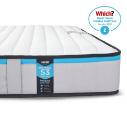 Jay-Be Benchmark S3 Memory Fibre Spring Mattress - 4ft6 Double (135 x 190 cm) - thumbnail 2