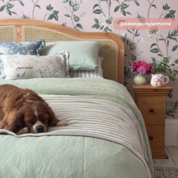 Leonie - King Size - Rattan Bed - Oak - Wooden - Low Foot-End - 5ft - Happy Beds - thumbnail 4