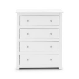Radley - 4 Drawer Chest - White - Wooden - Happy Beds - thumbnail 3
