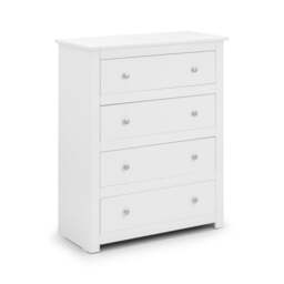 Radley - 4 Drawer Chest - White - Wooden - Happy Beds - thumbnail 2