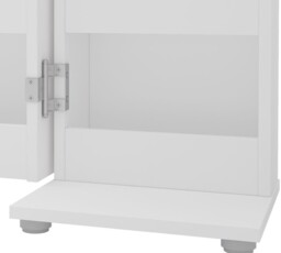 Olivia - Corner Dressing Table With Storage - White - Wooden - Happy Beds - thumbnail 8